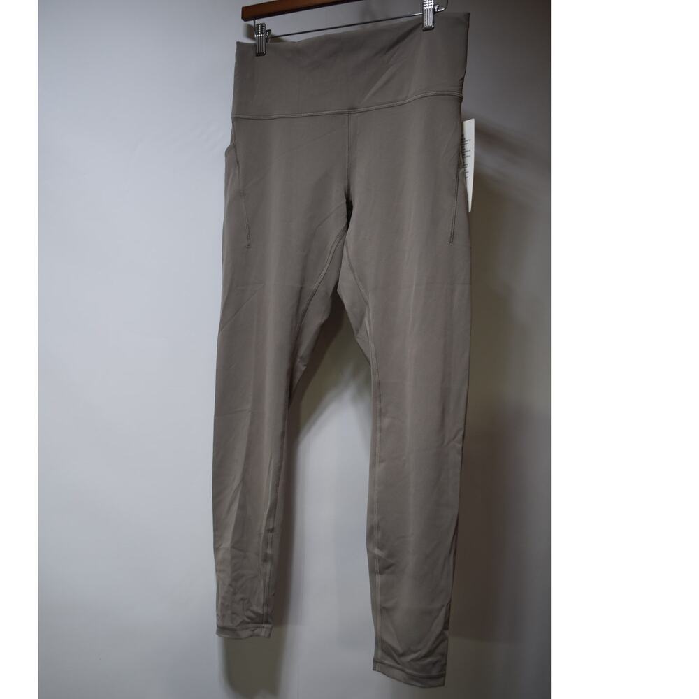 Lululemon Wunder Train High Rise Tight 28" Pockets Leggings Gray Size 12 NWT